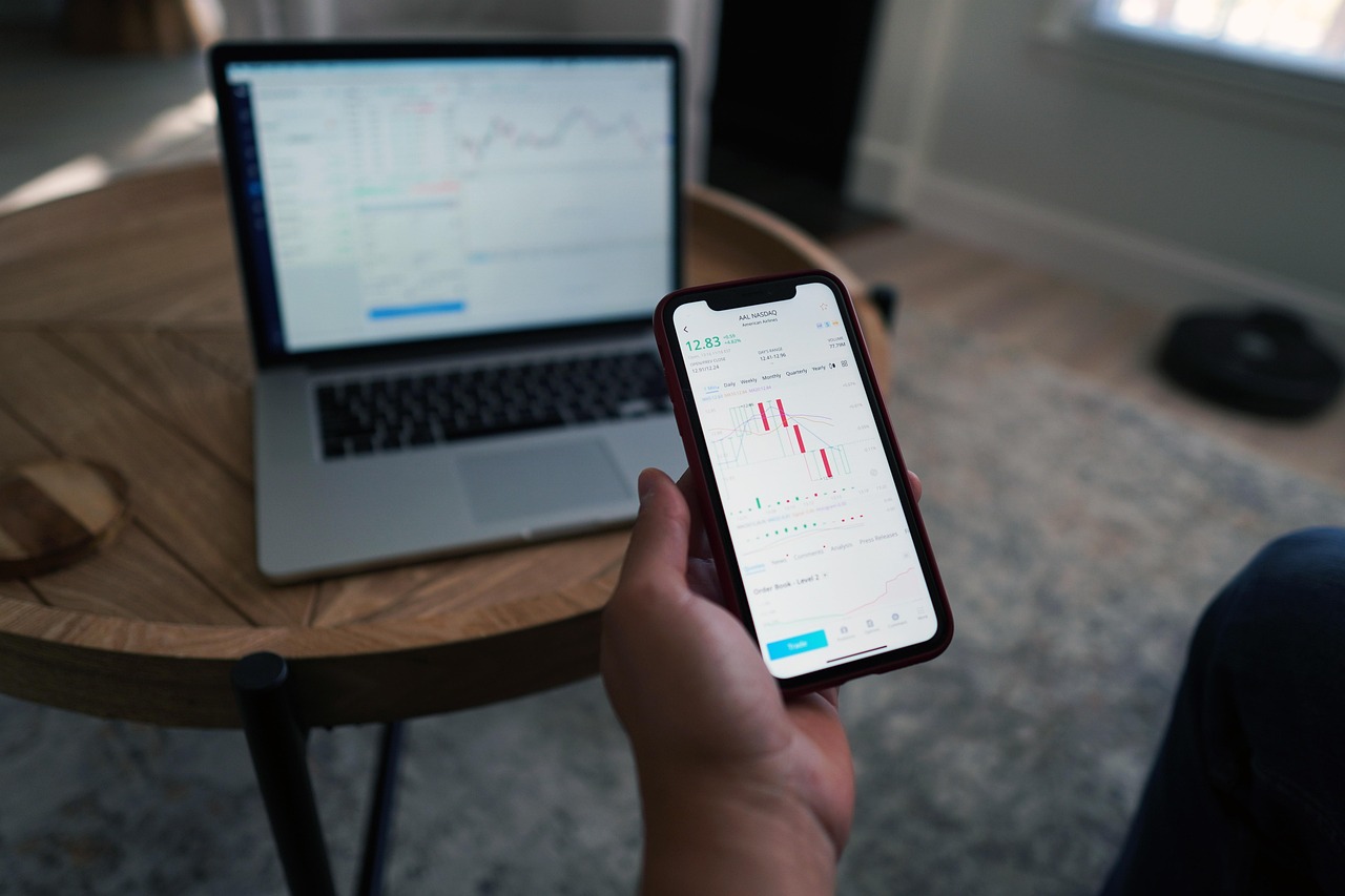 stock market trading screens